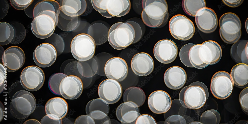 Poster blurred defocused natural and colorful bokeh. abstract striped pattern bright black and white textur