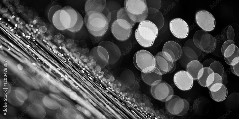 Poster blurred defocused natural and colorful bokeh. abstract striped pattern bright black and white textur