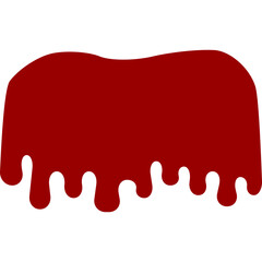 melting blood shape vector