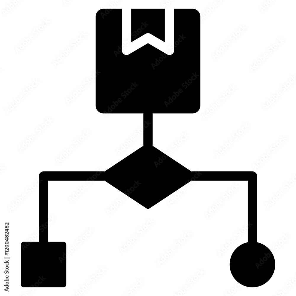 Poster Algorithm Glyph Icon