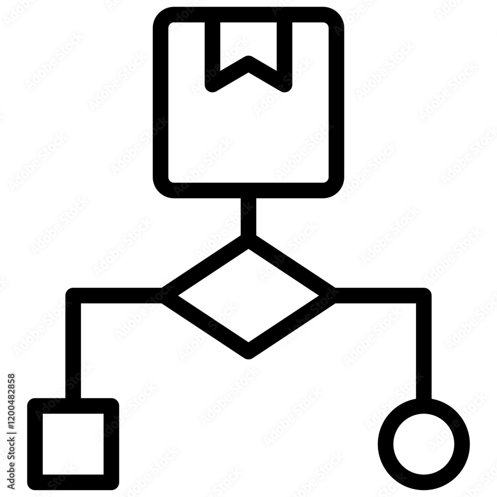 Poster Algorithm Outline Icon