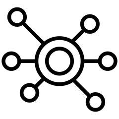 Network Outline Icon