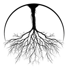 simple vector roots filling semi circle