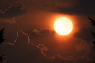 Smokey Sunset in Summer