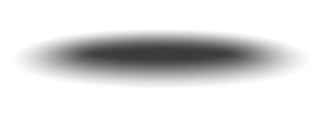 Oval shadow overlay transparent background. Soft gray shadow effect.
