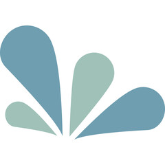 Blue Water splatter, splash vector