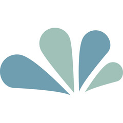 Blue Water splatter, splash vector