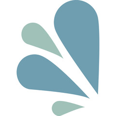 Blue Water splatter, splash vector