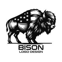 Bison Vector Logo Design