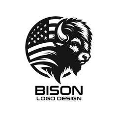 Bison Vector Logo Design