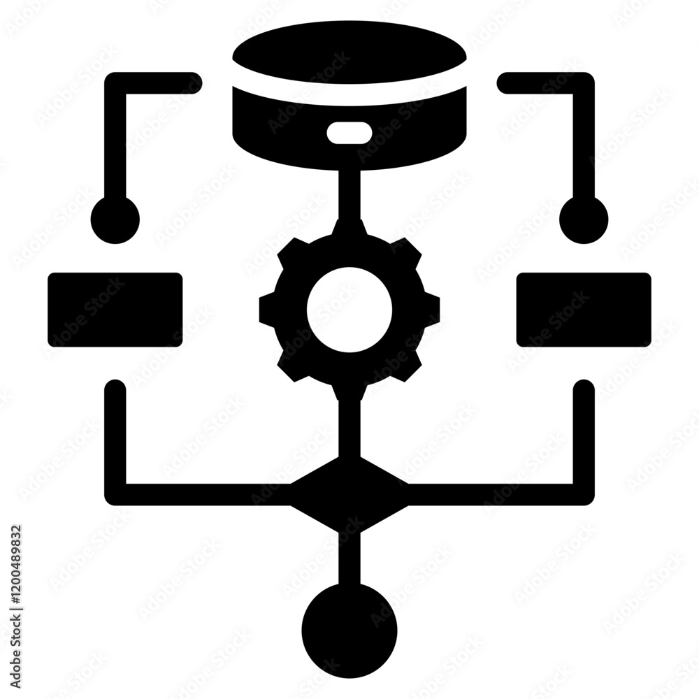 Poster Algorithm Glyph Icon