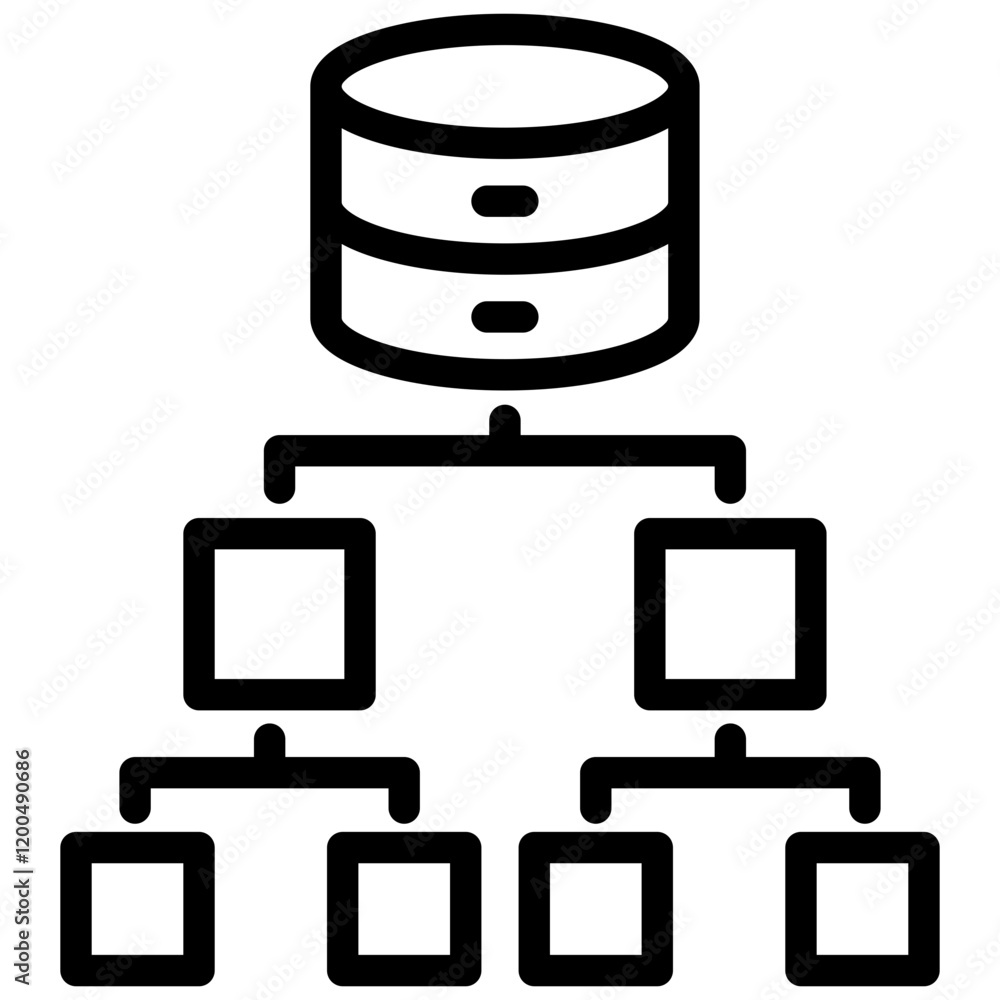 Poster Data Architecture Outline Icon