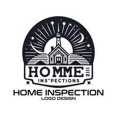 Fototapeta premium Home Inspection Vector Logo Design