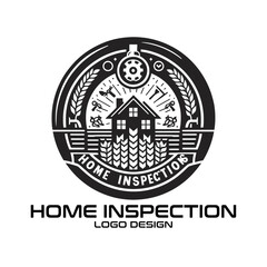 Home Inspection Vector Logo Design