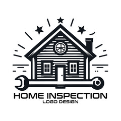 Home Inspection Vector Logo Design