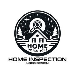 Home Inspection Vector Logo Design
