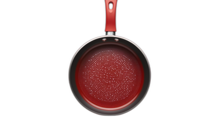 non stick frying pan isolated on white transparent background