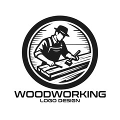 Woodworking Vector Logo Design