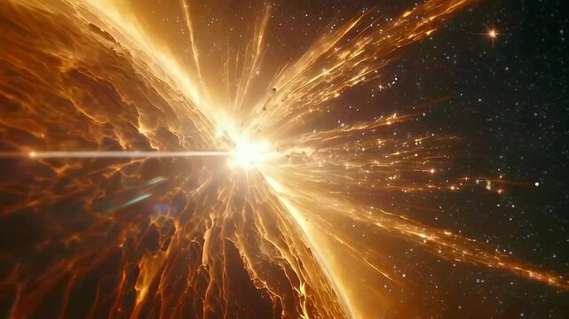 Cosmic Explosion of Golden Light