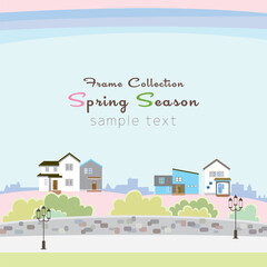 Frame Collection Spring Season 
Landscape and houses 1