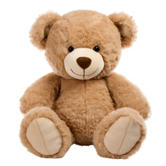 Adorable Teddy Bear Illustration on Transparent Background for Design and Overlay Use