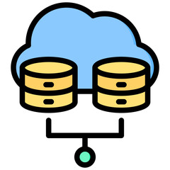 Virtualization Outline Color Icon