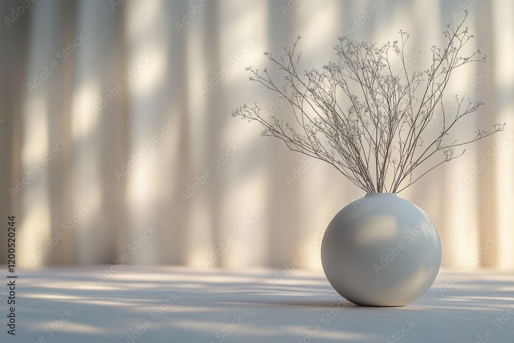 Poster minimalist white background soft diffused lighting ethereal atmosphere smooth gradients calmness neg