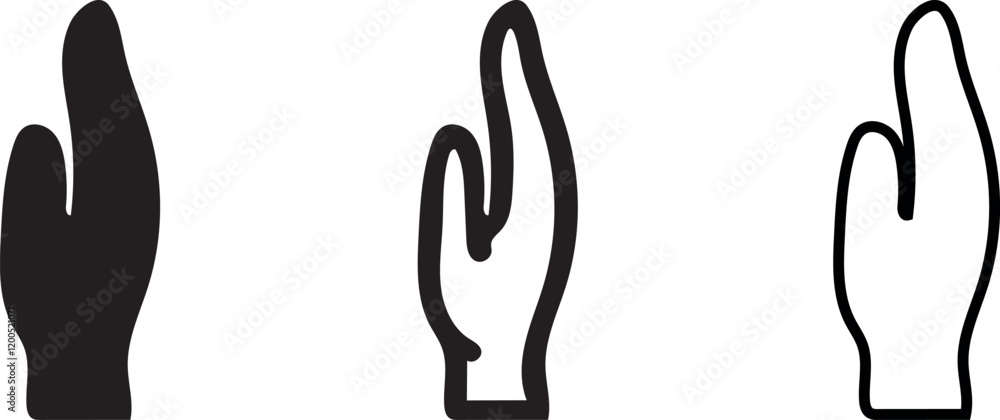 Poster hand sign vector and line art graphics for branding and design needs creative vector elements: perfe