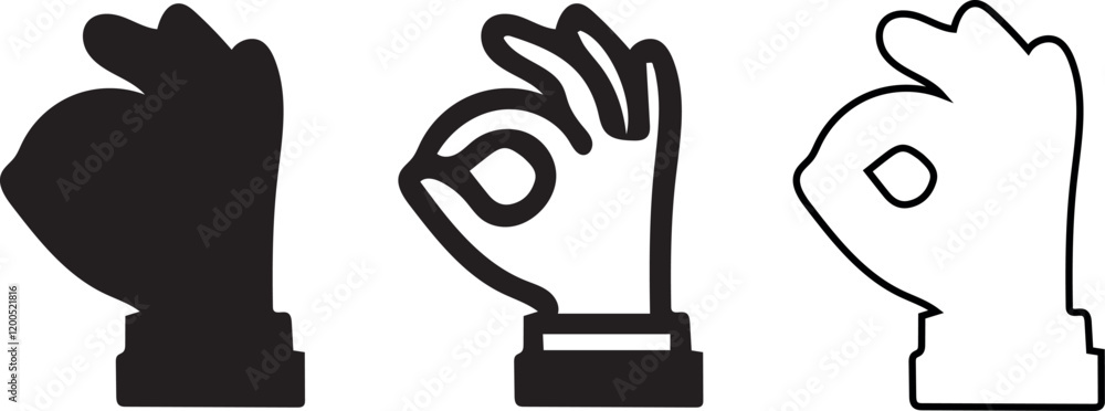 Poster hand sign vector and line art graphics for branding and design needs creative vector elements: perfe