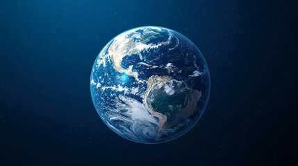 a digital representation of the earth glowing with network connections in a blue futuristic design, symbolizing global communication