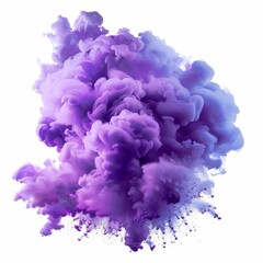 Obraz premium A bold smoke explosion, amethyst purple and lavender