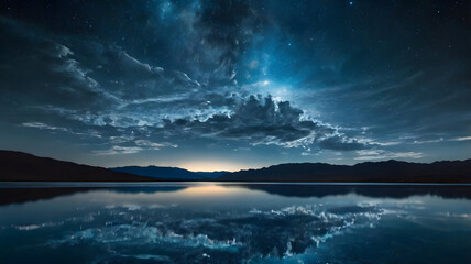 sunrise over the lake