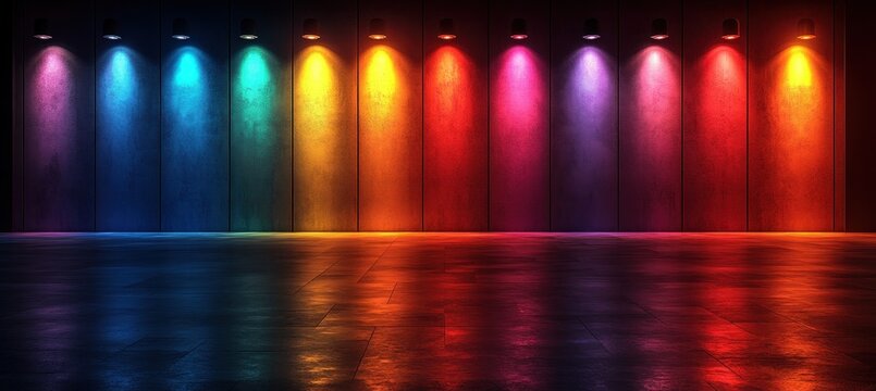 Pride Month 2025 Celebration with Rainbow Colors and Bold Typography