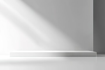 White room with a white wall and a white floor