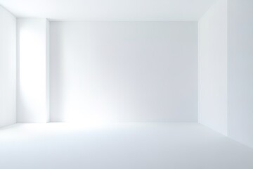 Obraz premium White room with a window and a wall