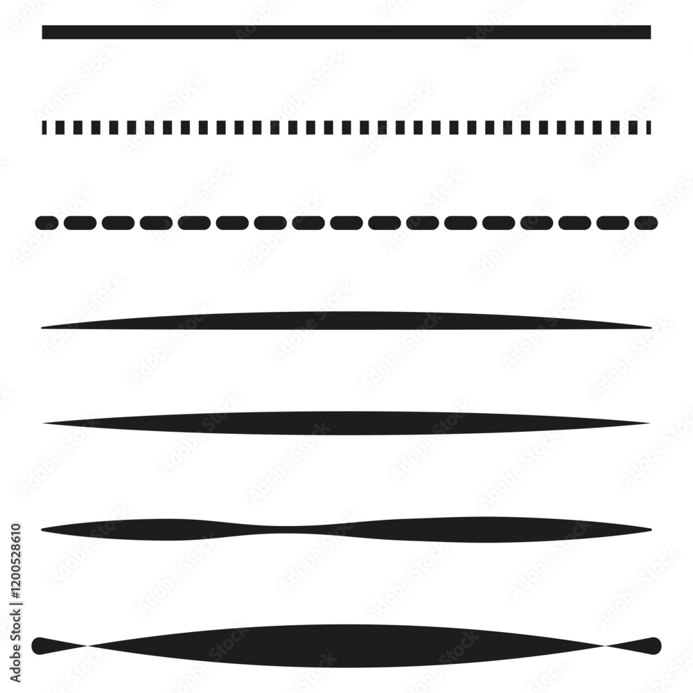 Poster decorative black lines. thin and thick edges. minimal linear pattern. vector illustration.