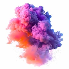 Obraz premium A bold smoke explosion, vibrant contrasting shades