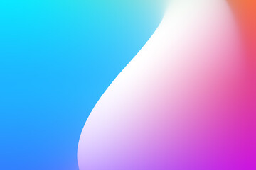 Blue Gradient with Curved White Edge