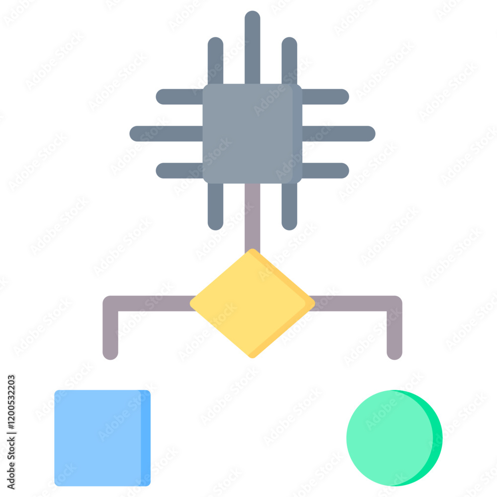 Poster Algorithm Flat Icon