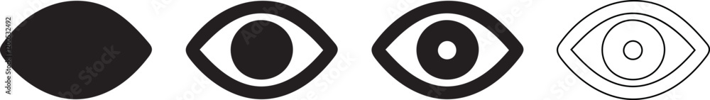 Poster eye vector and line art graphics for branding and design needs creative vector elements: perfect for