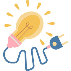 Light bulb, idea vector