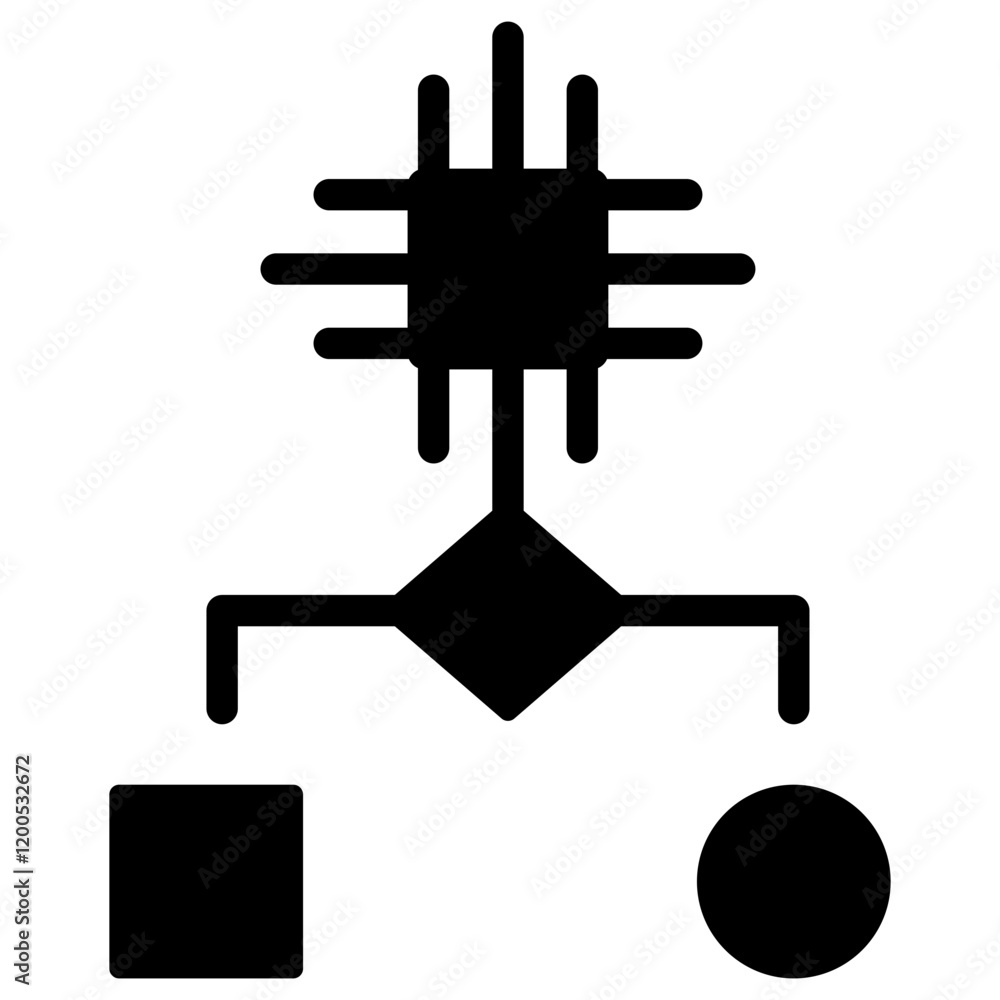 Poster Algorithm Glyph Icon