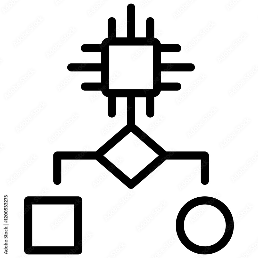 Poster Algorithm Outline Icon