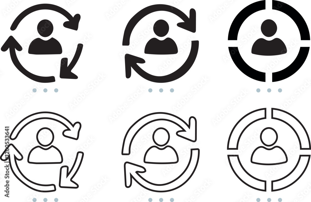 Poster people join vector line art graphics for branding and design needs creative vector elements: perfect
