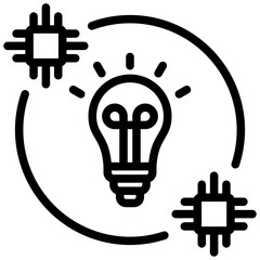 Transfer Learning Outline Icon