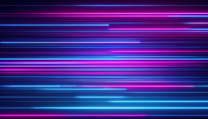 A vibrant digital design featuring streaks of blue and pink light, creating a dynamic and energetic background.