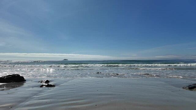 Yzerfontein West Coast South Africa. 07.01.2025. Video.  Yzerfontein a seaside town on the west coast with a sandy beach which runs north for sixteen miles towards Langebaan,