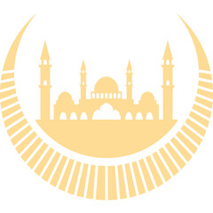 Mosque decoration, logo, icon, sign vector
