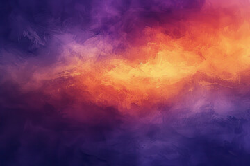 Fototapeta premium Vibrant Abstract Art Illustration with Warm Purple and Orange Hues for Modern Interior Design and Digital Backgrounds