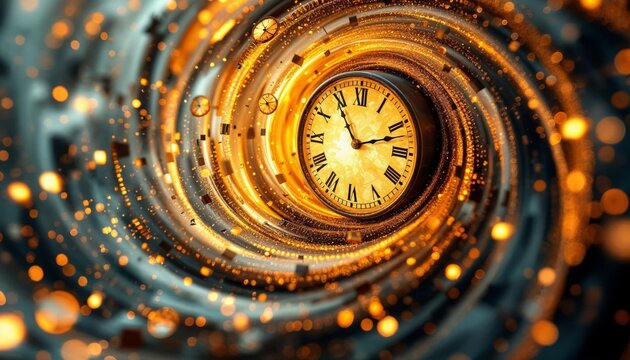 Time Warp Clock Vortex